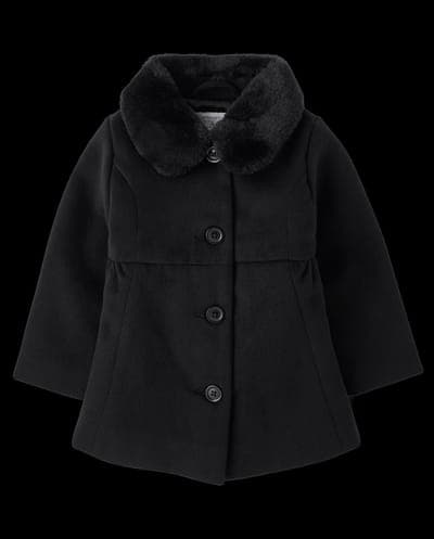 Toddler Girls Long Sleeve Bow Coat 1