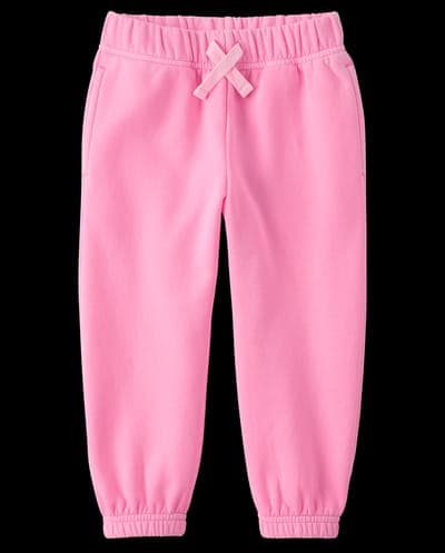 Toddler Girls Active Garment Dyed Premium Fleece Jogger Pants 1