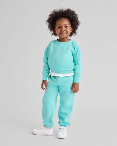 Toddler Girls Active Garment Dyed Premium Fleece Jogger Pants 5