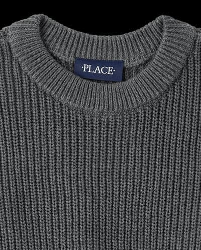 Boys Long Sleeve Shaker Stitch Sweater 4
