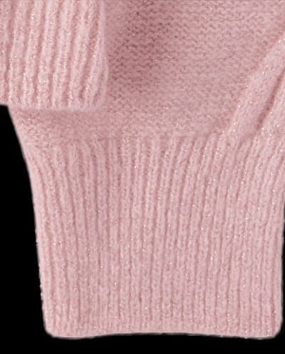 Girls Long Sleeve Cable Knit Cropped Chunky Sweater 4