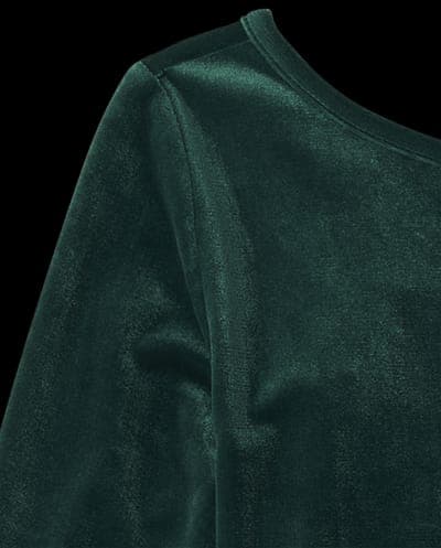 Girls Long Sleeve Velour Bubble Dress 2