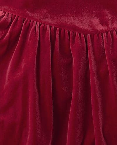 Girls Long Sleeve Velour Bubble Dress 9