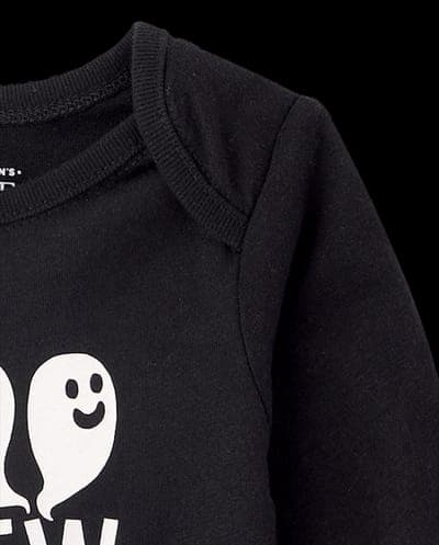 Baby Matching Family Long Sleeve Glow In The Dark Halloween Boo Crew Graphic Bodysuit 5