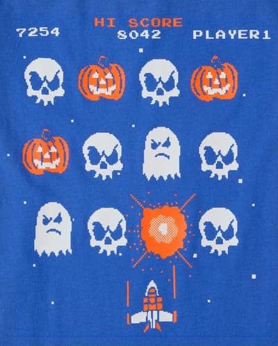 Boys Short Sleeve Halloween Video Game Graphic Tee 3