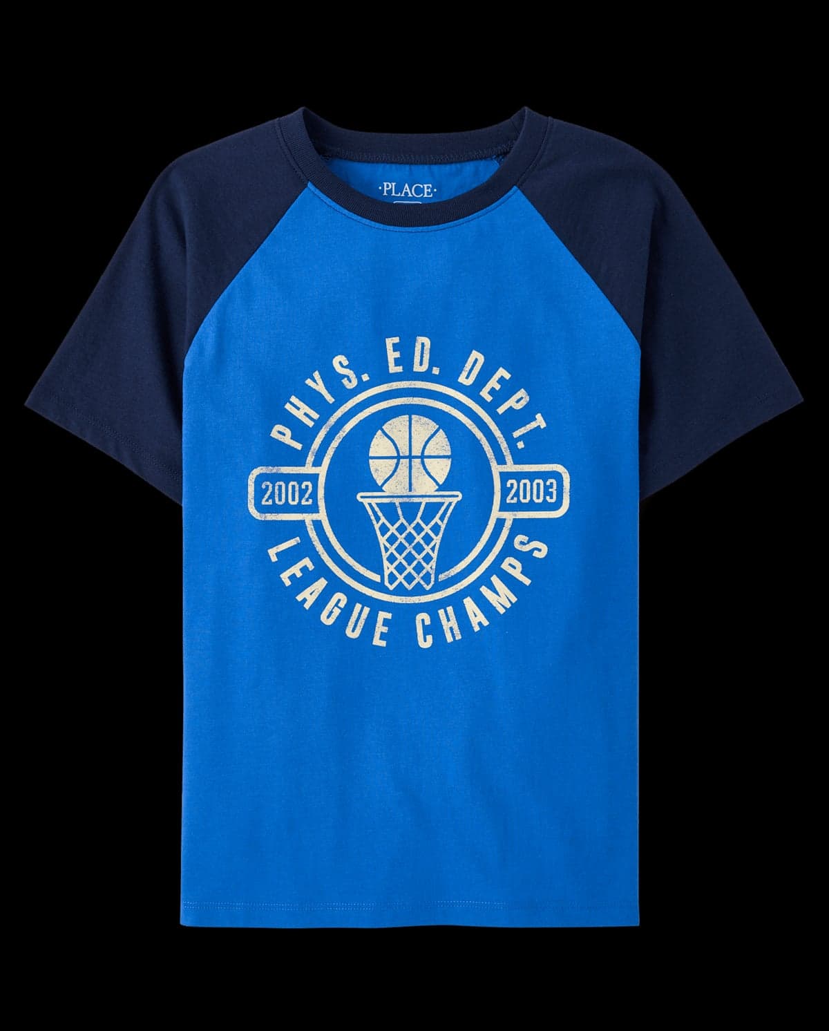 Boys Short Sleeve League Champs Graphic Raglan Tee