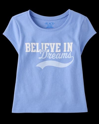 Girls Short Sleeve Daydreamer Social Club Graphic Baby Tee 1