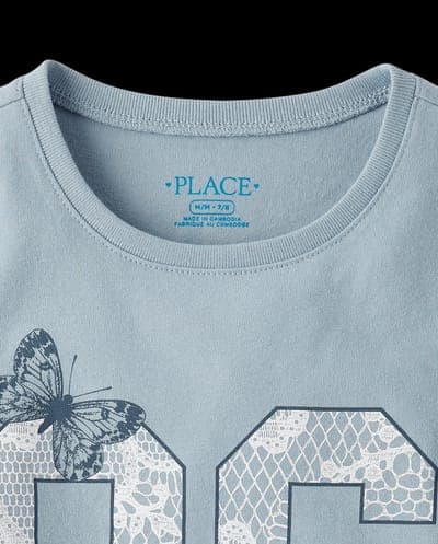 Girls Short Sleeve Girl Power League Graphic Baby Tee 3