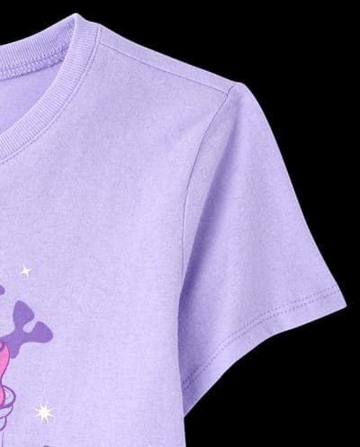 Girls Short Sleeve Halloween Spooky Season Graphic Tee 4