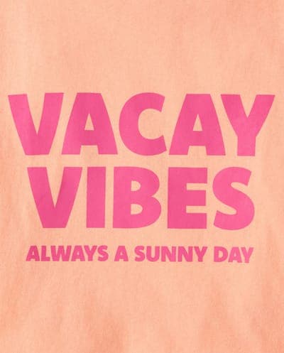 Girls Short Sleeve Vacay Vibes Relaxed Cropped Graphic Tee 2
