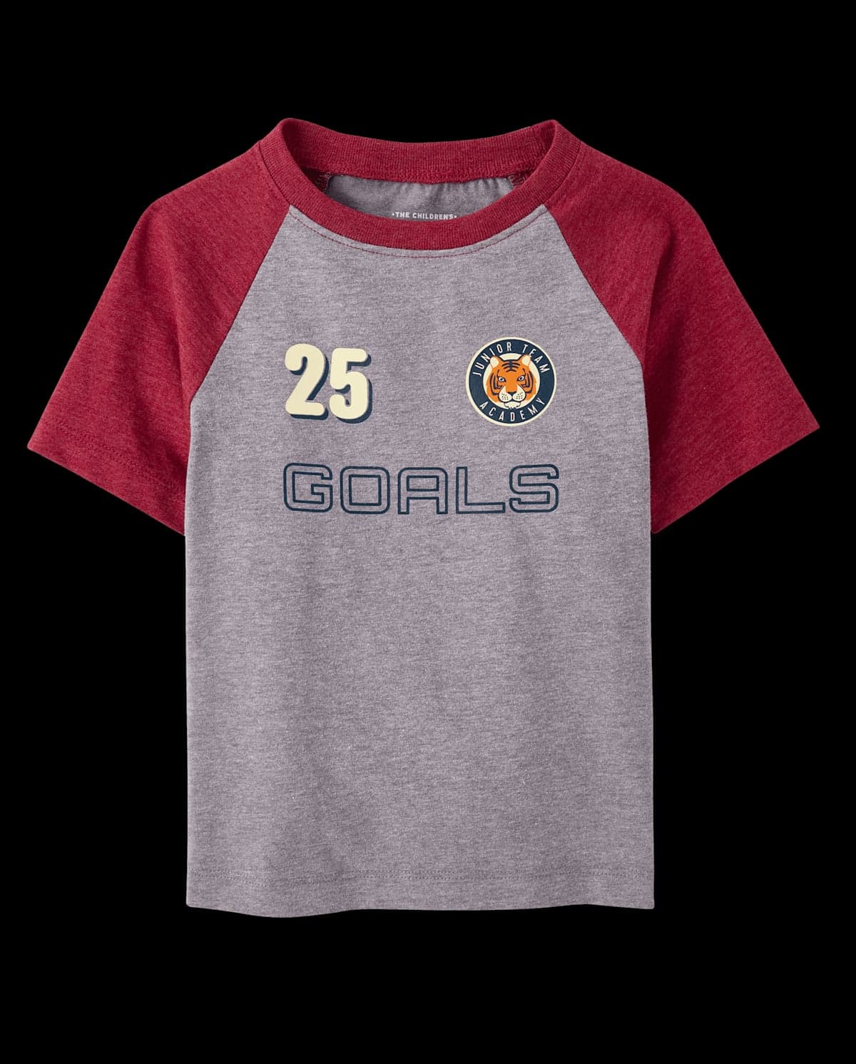 Baby And Toddler Boys Short Raglan Sleeve Varsity Graphic Ringer Tee