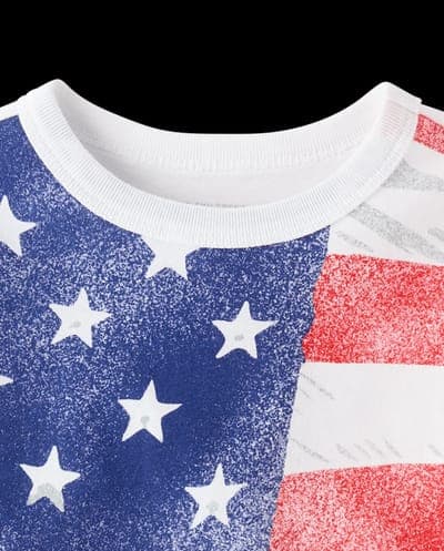 Baby And Toddler Boys Short Sleeve American Flag Graphic Tee 3