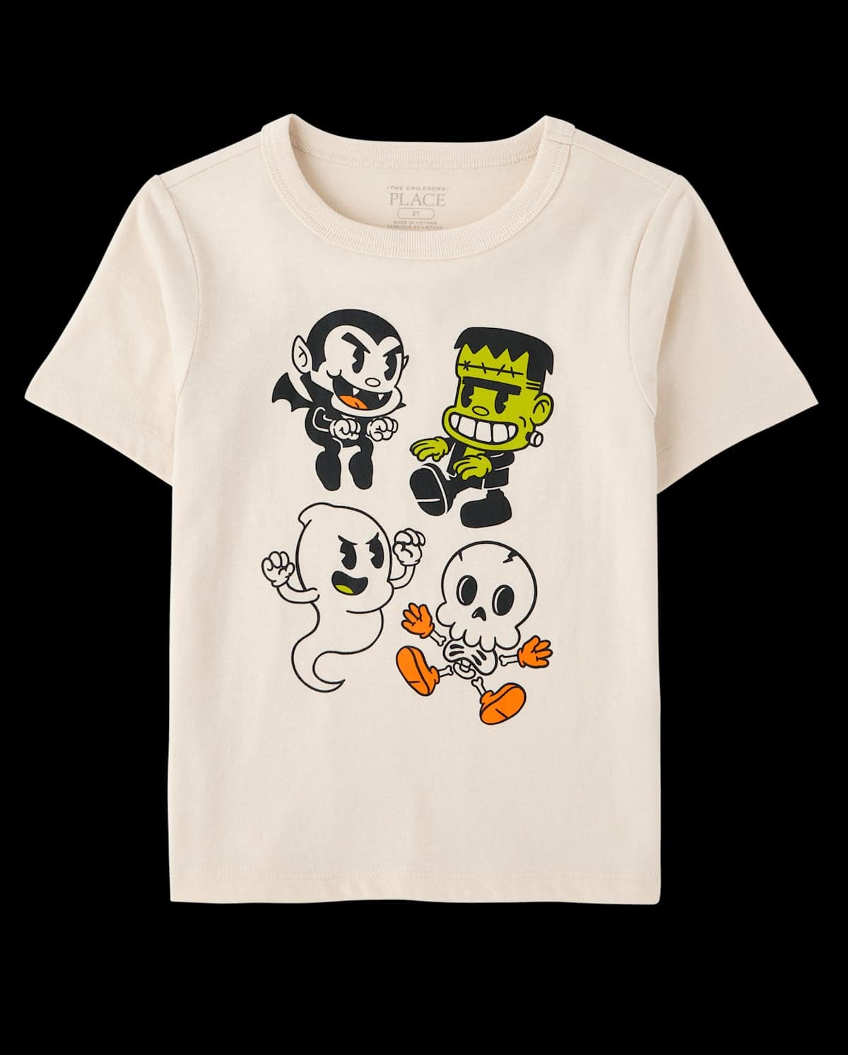 Baby And Toddler Boys Short Sleeve Halloween Characters Graphic Tee
