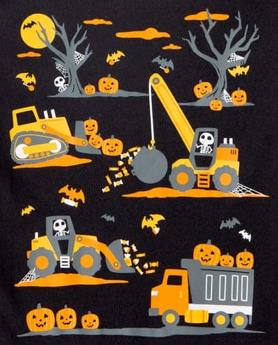 Baby And Toddler Boys Short Sleeve Halloween Vehicles Graphic Tee 2