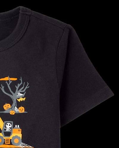 Baby And Toddler Boys Short Sleeve Halloween Vehicles Graphic Tee 3