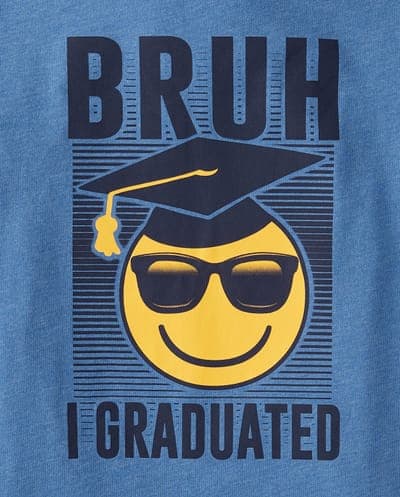 Boys Short Sleeve Bruh I Graduated Graphic Tee 2