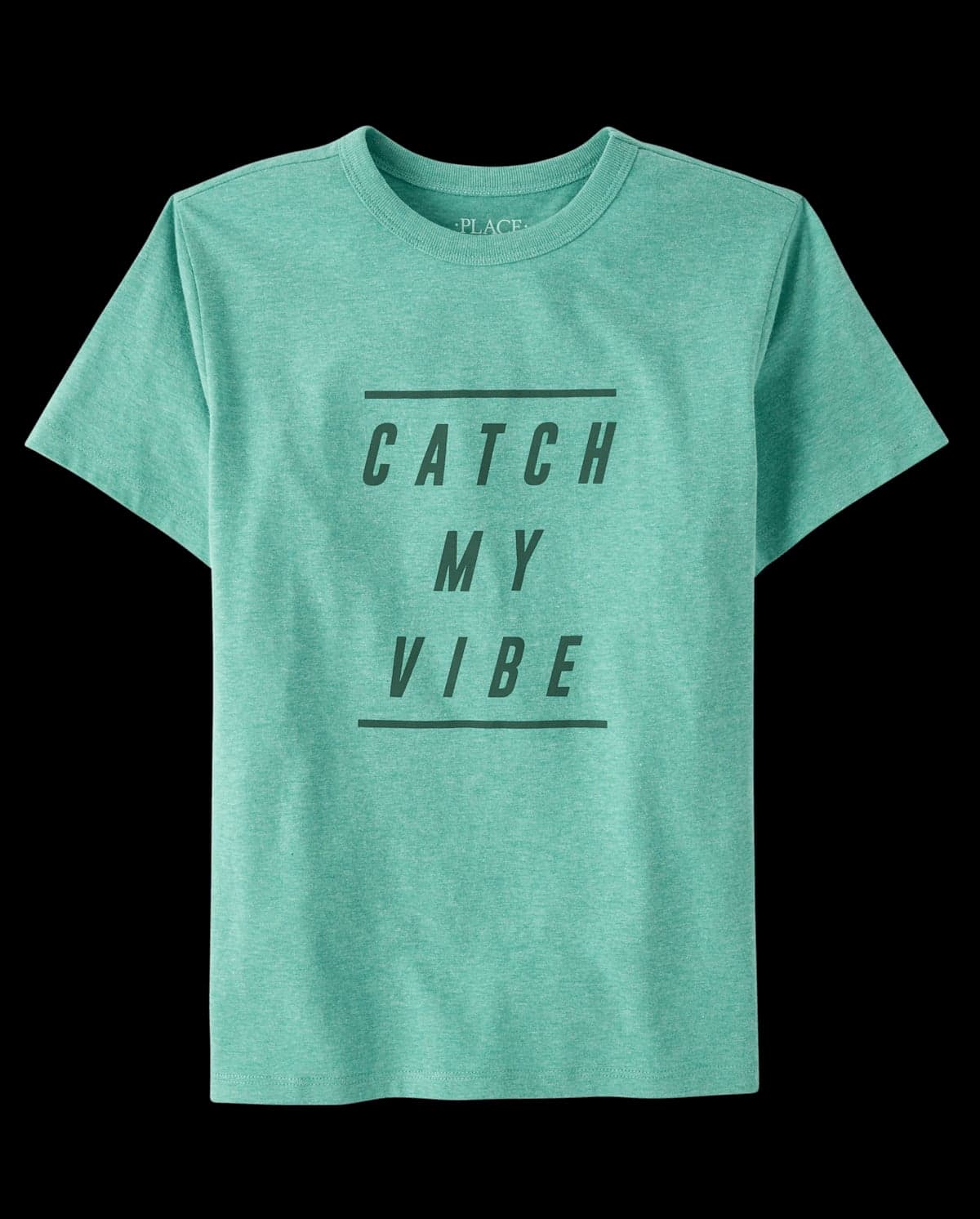 Boys Short Sleeve Catch My Vibe Graphic Tee