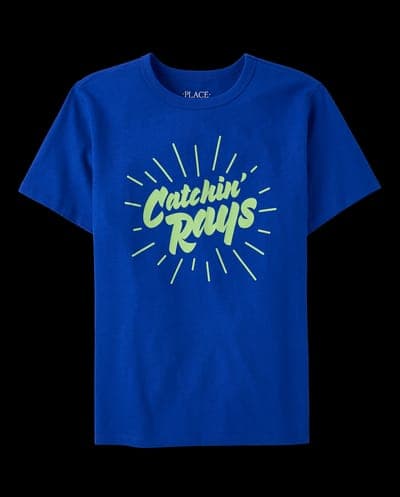 Boys Short Sleeve Catchin' Rays Graphic Tee 1