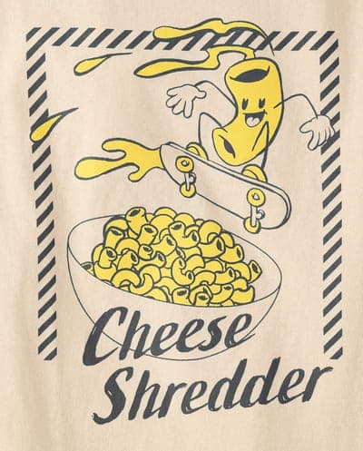 Boys Short Sleeve Cheese Shredder Graphic Tee 2