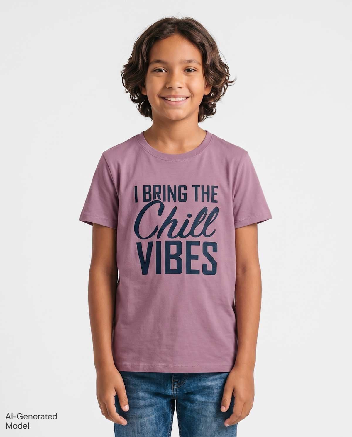 Boys Short Sleeve Chill Vibes Graphic Tee