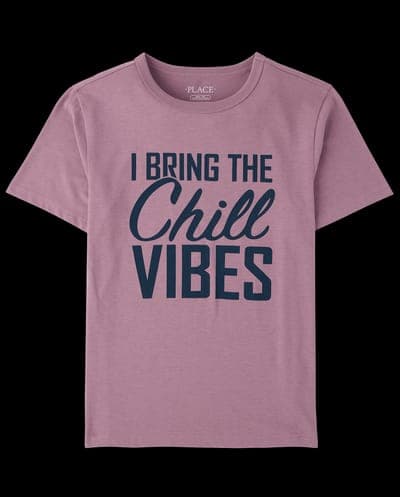 Boys Short Sleeve Chill Vibes Graphic Tee 2