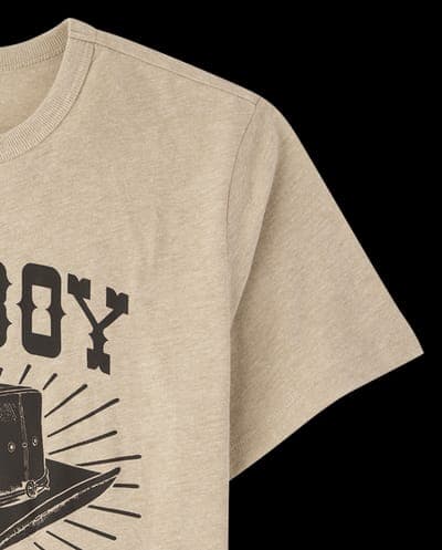 Boys Short Sleeve Cowboy Vibes Graphic Tee 4