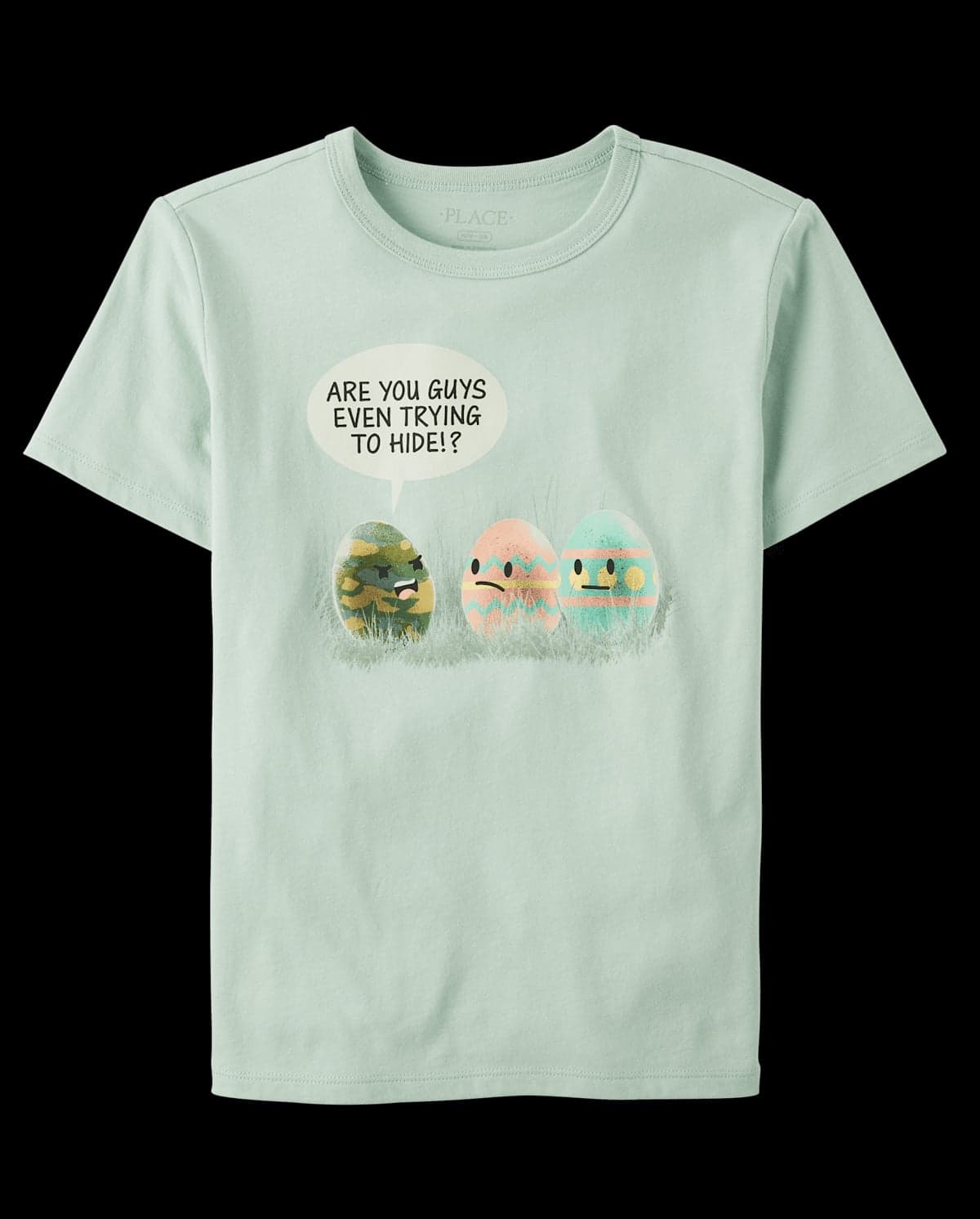 Boys Short Sleeve Easter Egg Humor Graphic Tee