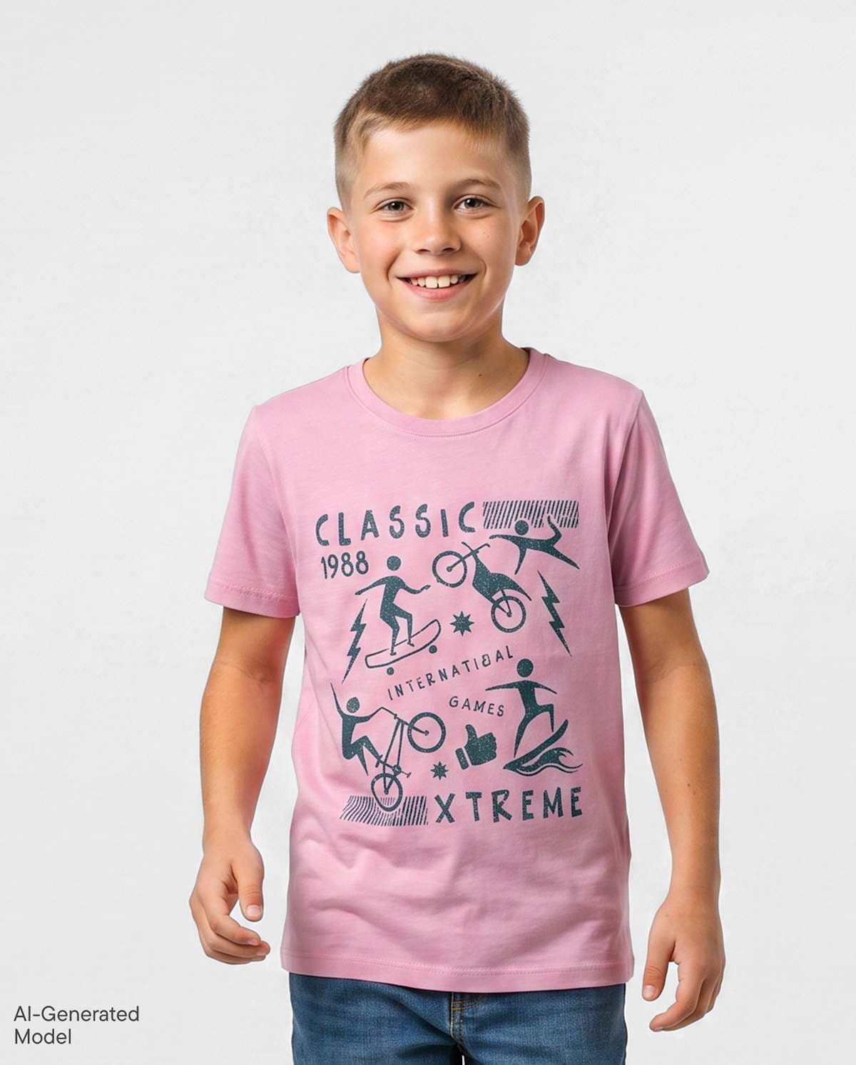 Boys Short Sleeve Extreme Sports Graphic Tee