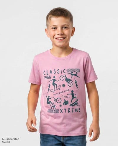 Boys Short Sleeve Extreme Sports Graphic Tee 1