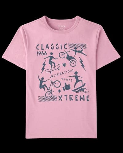 Boys Short Sleeve Extreme Sports Graphic Tee 2