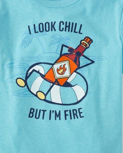 Boys Short Sleeve Hot Sauce Graphic Tee 2