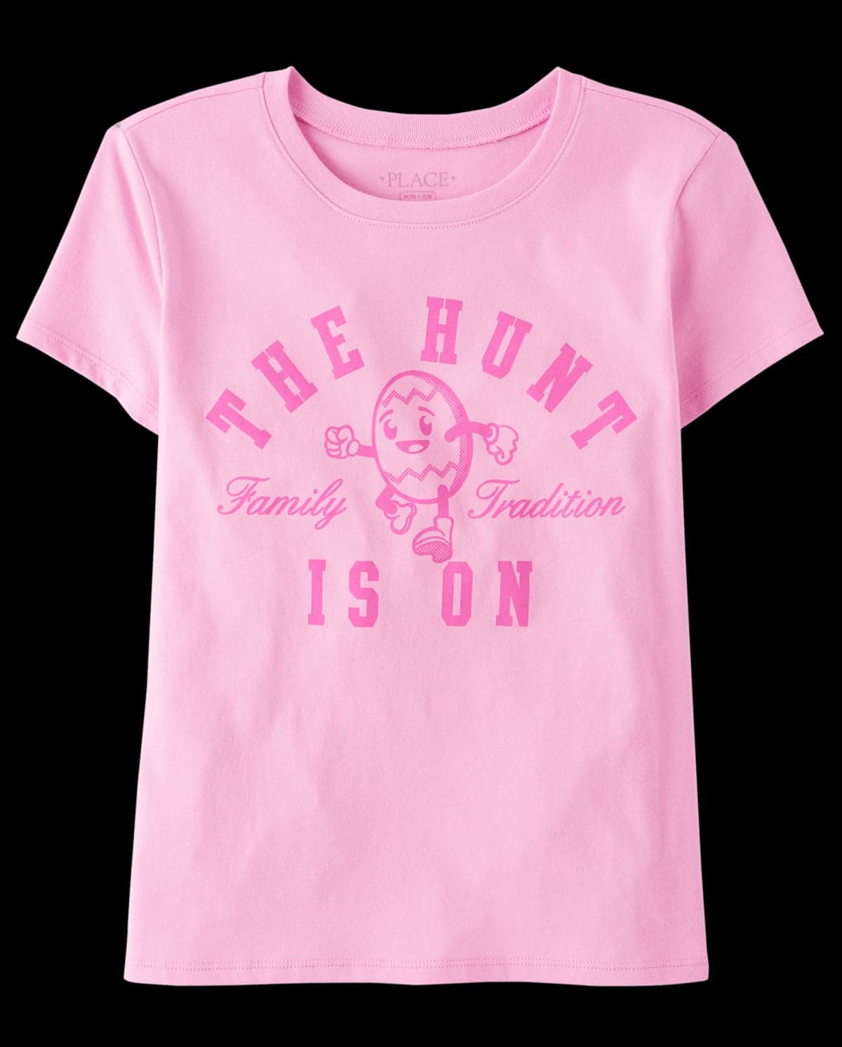 Girls Matching Family Short Sleeve Easter The Hunt Is On Graphic Tee