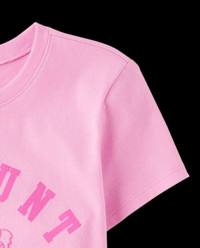 Girls Matching Family Short Sleeve Easter The Hunt Is On Graphic Tee 4