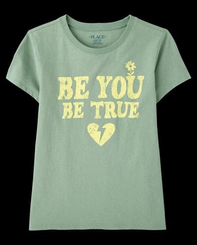 Girls Short Sleeve Be You Graphic Tee 2