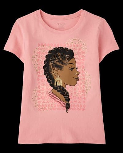Girls Short Sleeve Girl Graphic Tee 2