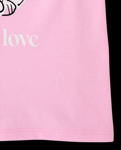 Girls Short Sleeve Paris Cat Graphic Tee 5