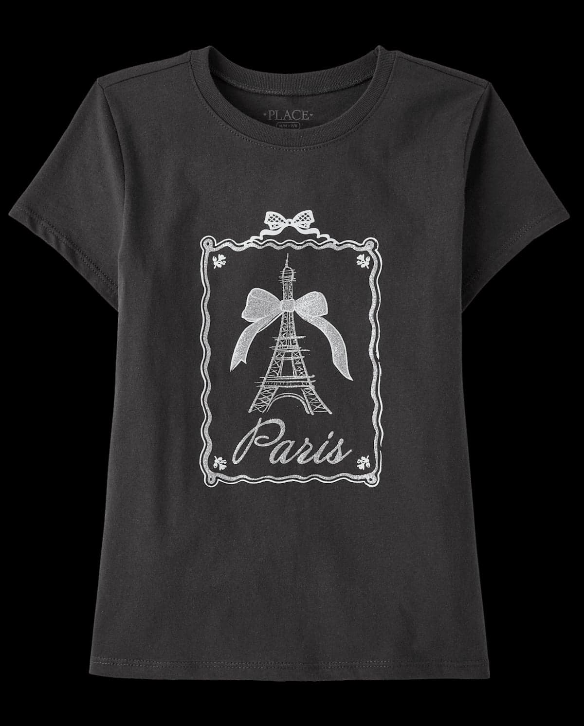 Girls Short Sleeve Paris Graphic Tee
