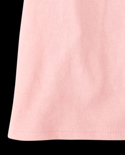 Girls Short Sleeve Poodle Graphic Tee 4