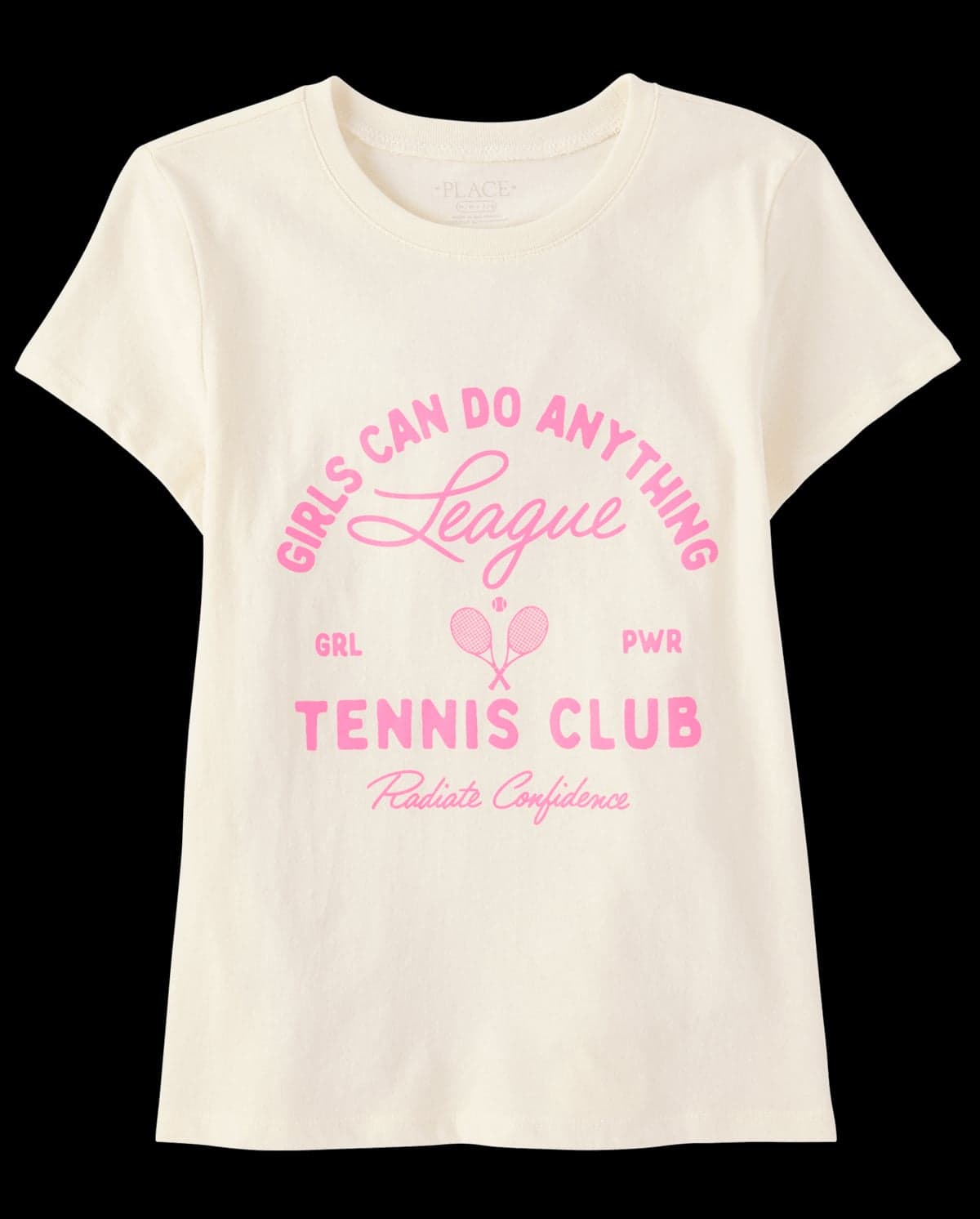 Girls Short Sleeve Tennis Club Graphic Tee