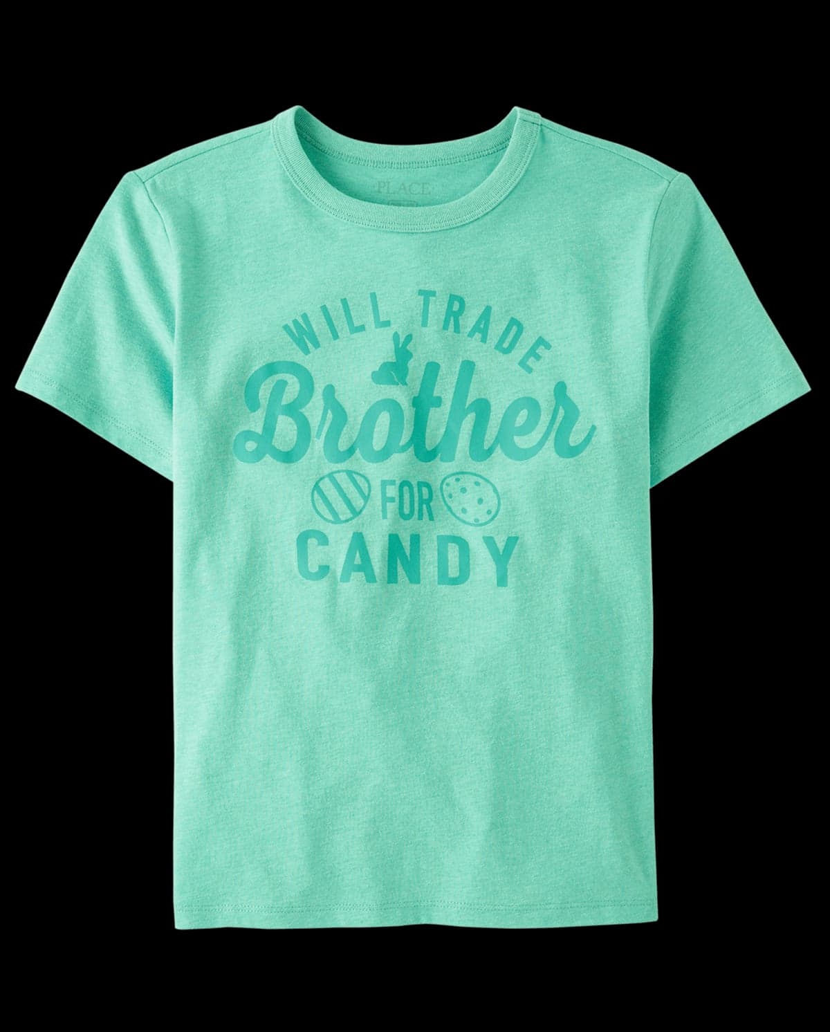 Kids Short Sleeve Will Trade Brother For Candy Easter Egg Graphic Tee