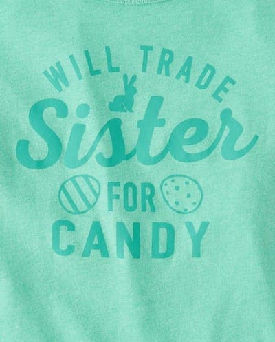 Kids Short Sleeve Will Trade Sister For Candy Graphic Tee 2