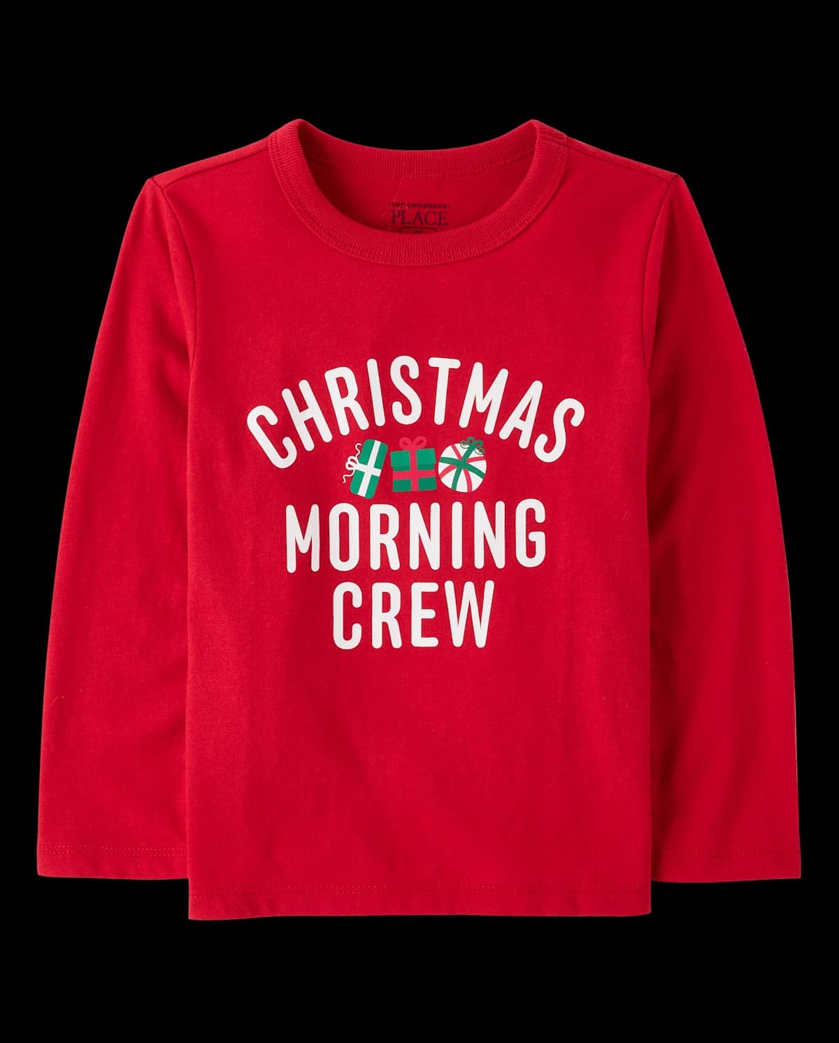 Baby And Toddler Long Sleeve Matching Family Christmas Morning Crew Graphic Tee