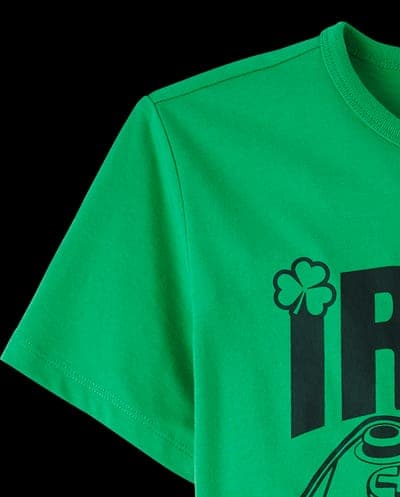 Boys Short Sleeve St. Patrick's Day Gamer Graphic Tee 3