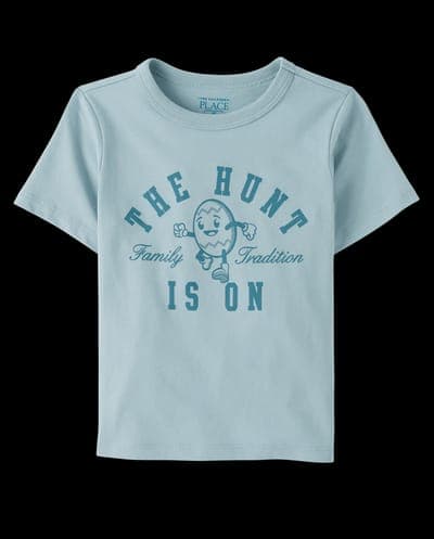Baby And Toddler Boys Matching Family Short Sleeve Easter The Hunt Is On Graphic Tee 1