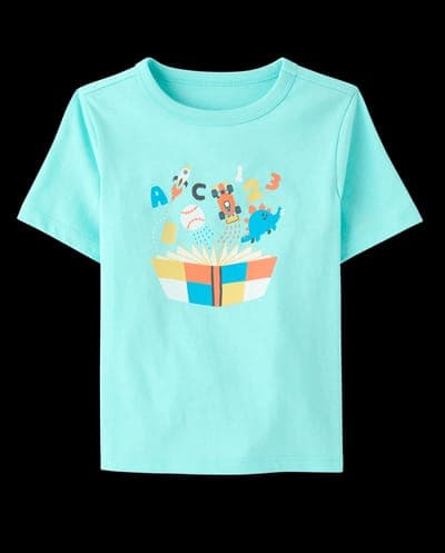 Baby And Toddler Boys Short Sleeve Book Graphic Tee 1