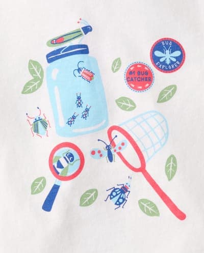 Baby And Toddler Boys Short Sleeve Bug Catcher Graphic Tee 2