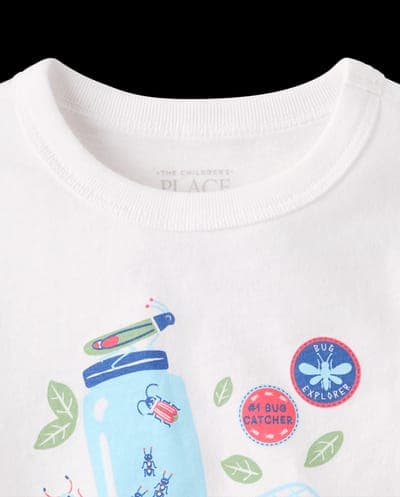 Baby And Toddler Boys Short Sleeve Bug Catcher Graphic Tee 3