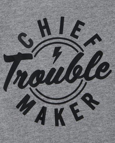 Baby And Toddler Boys Short Sleeve Chief Trouble Maker Graphic Tee 2