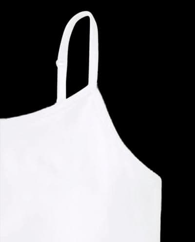 Girls Sleeveless Basic Cami 2-Pack (WHITE) 2