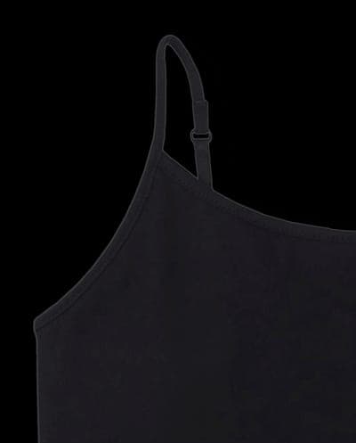 Girls Sleeveless Basic Cami 2-Pack (BLACK) 3